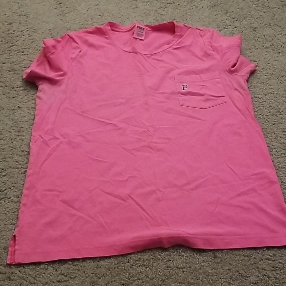 Pink campus tee